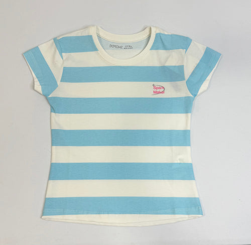 Girls Tshirt- Blue Striped