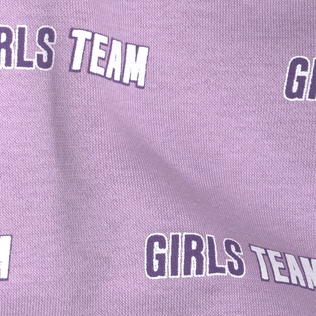 Girl Team Sweat Set-Purple