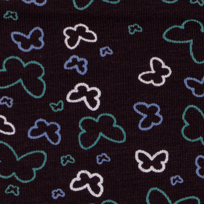 Girls Printed Leggings- Brown Butterfly