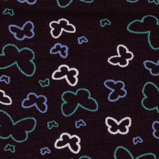 Girls Printed Leggings- Brown Butterfly