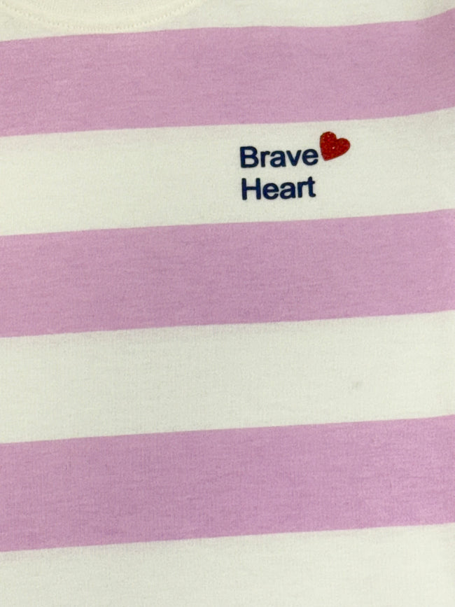 Girls Tshirt- Pink Striped