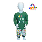 Baby Pullover Outfit Set Play Text Print