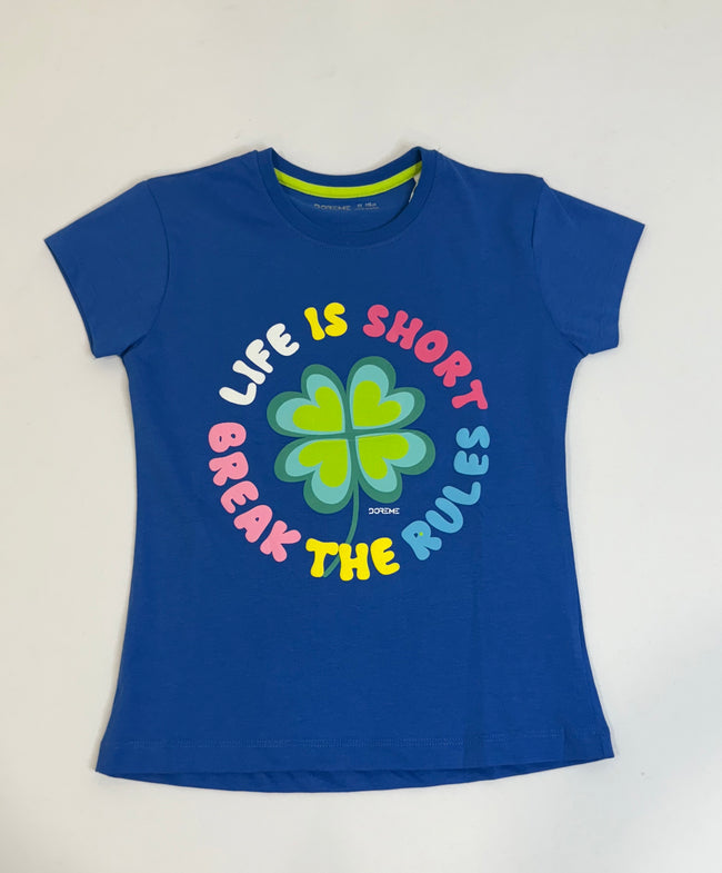 Girls Graphic Tshirt- Life