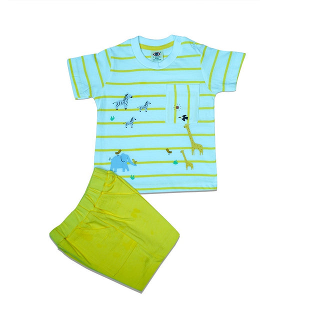 Baby Outfit T-Shirt Short Set Zebra Stripes
