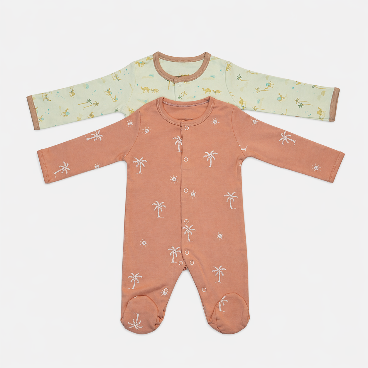 Baby Romper Pack Of 2Pcs Desert Safari