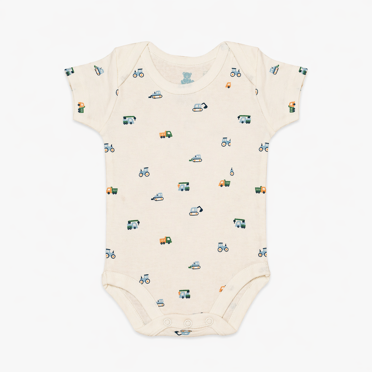 Baby Romper-Pack Of 3Pcs Vrom Vrom Bulldozers
