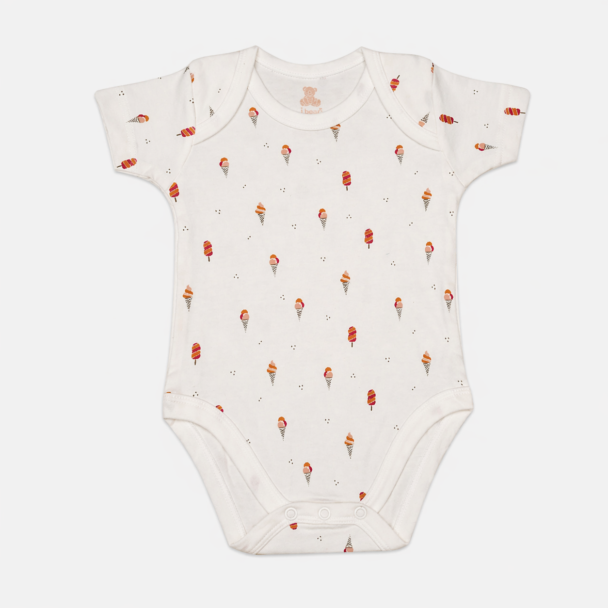 Baby Bodysuit-Pack Of 3Pcs Ice Cream