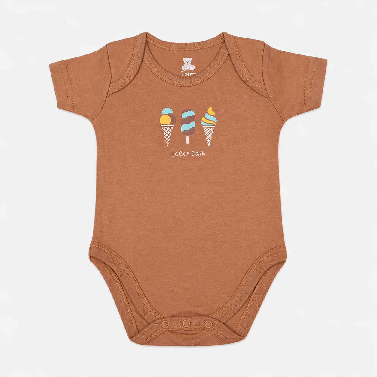 Baby Bodysuit-Pack Of 3Pcs Ice Cream