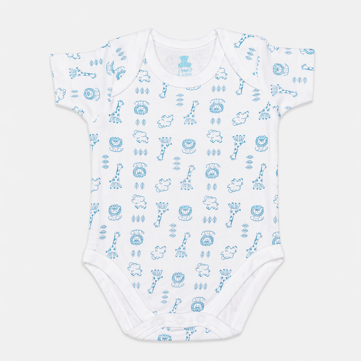 Baby Bodysuit-Pack Of 3Pcs Animal striped