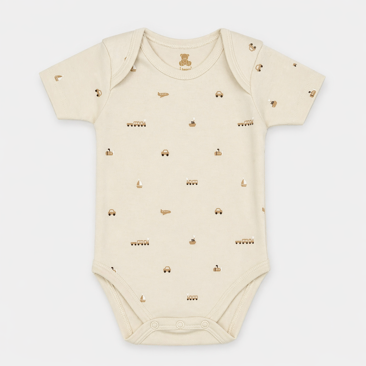 Baby Bodysuit-Pack Of 3Pcs Bird Plane & Ship