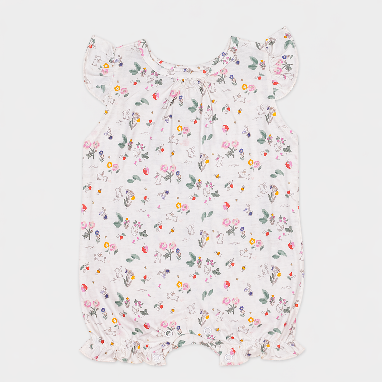 Baby short sleeve Romper-Pack Of 2Pcs Rabbit