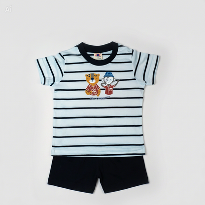 Baby T-Shirt Short Set Teddy Explorers