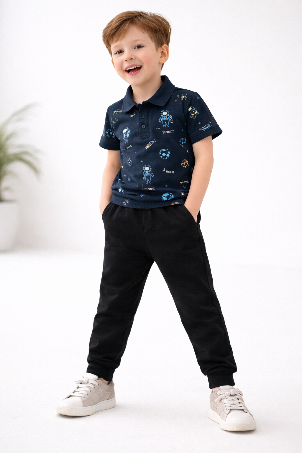 Toddler Polo Tshirt- Astronaut