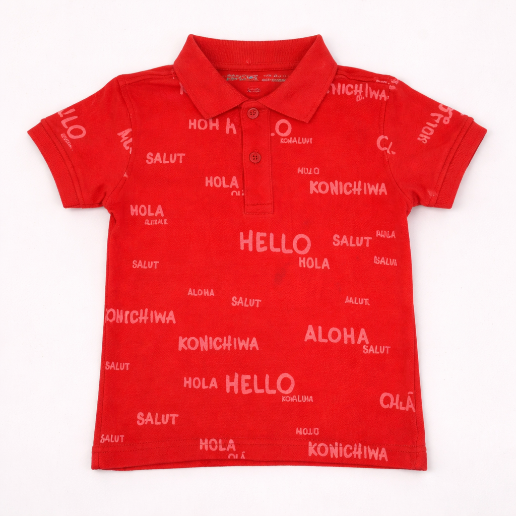 Toddler Polo Tshirt- Aloha
