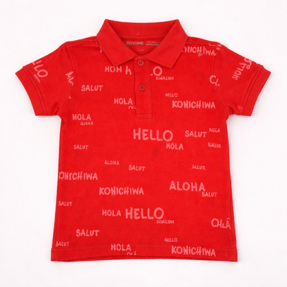 Toddler Polo Tshirt- Aloha
