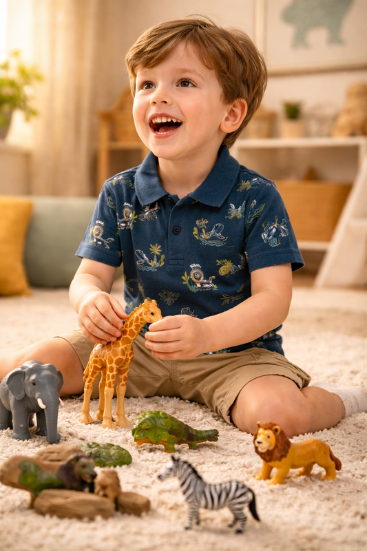 Toddler Polo Tshirt- Jungle