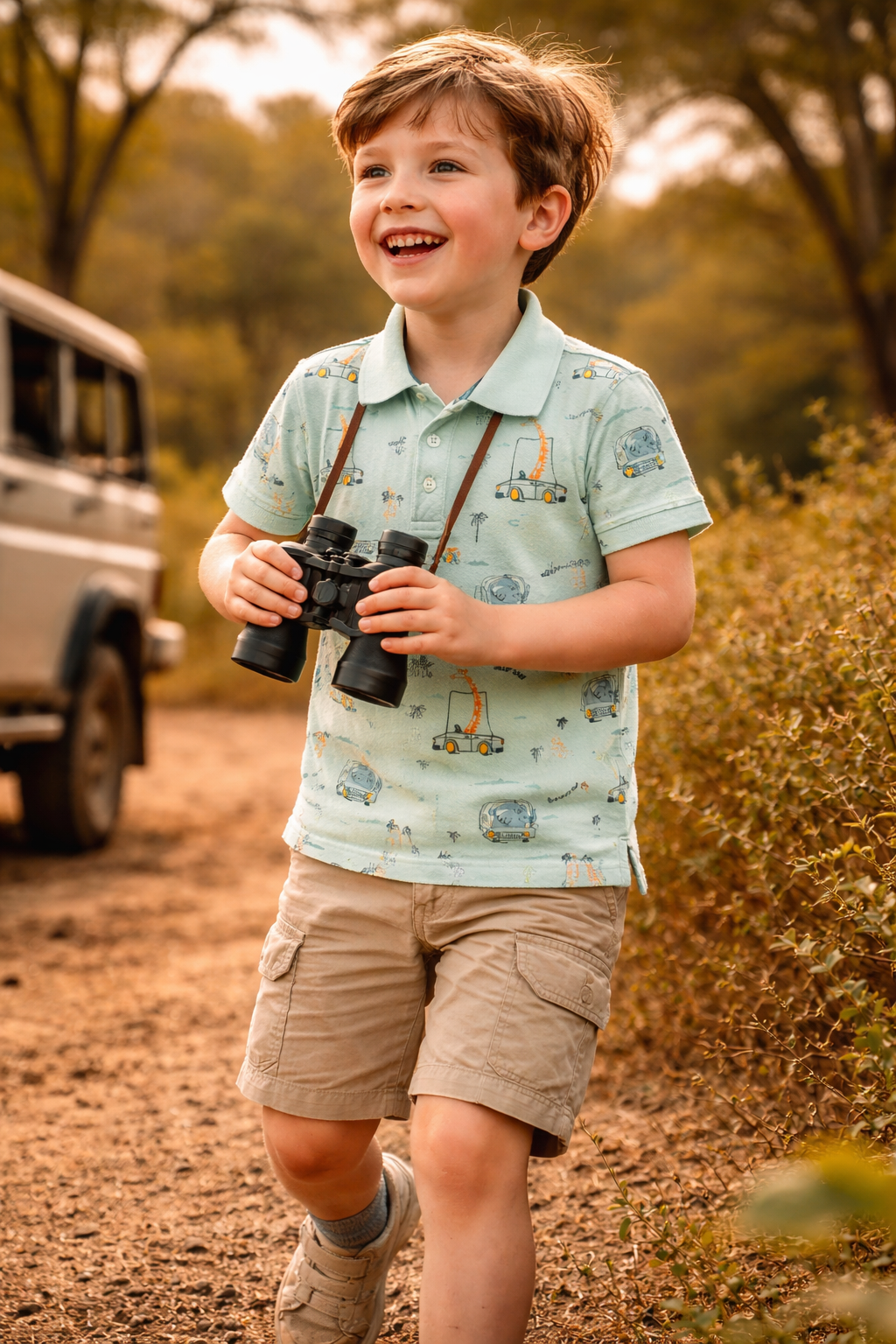 Toddler Polo Tshirt- Safari