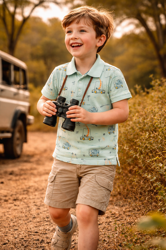 Toddler Polo Tshirt- Safari