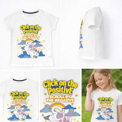 Girls Graphic Tshirt- Positive