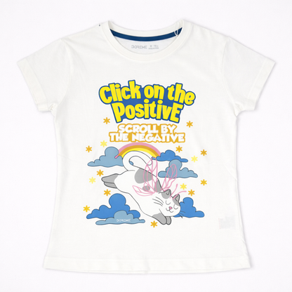 Girls Graphic Tshirt- Positive