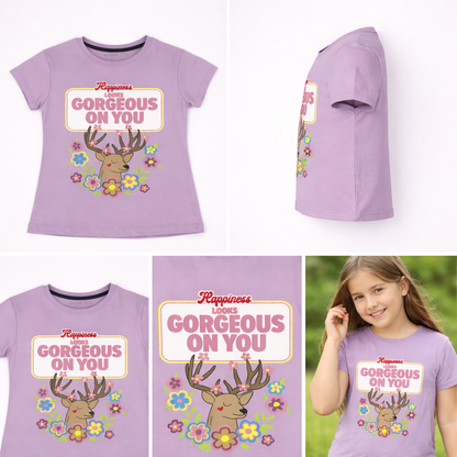 Girls Graphic Tshirt- Gorgeous