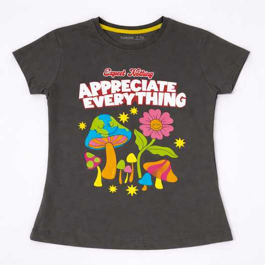 Girls Graphic Tshirt- Appreciate