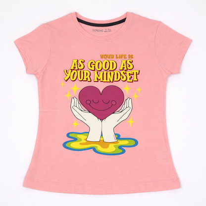 Girls Graphic Tshirt- Heart