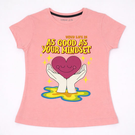 Girls Graphic Tshirt- Heart