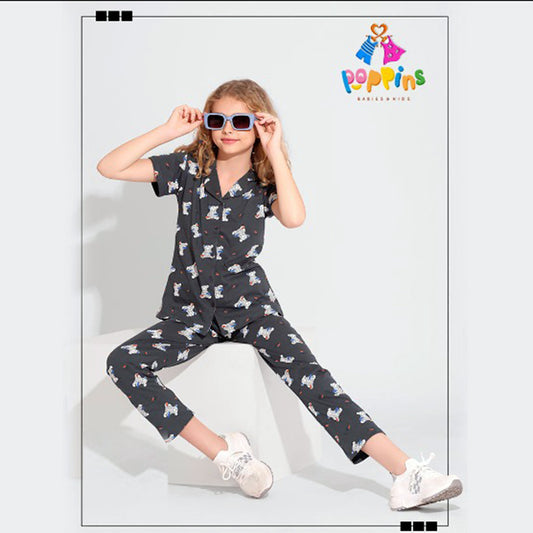 Girls Button down pyjama set