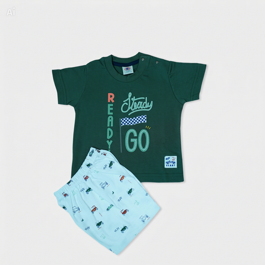 Baby Outfit T-Shirt Short Set_Race