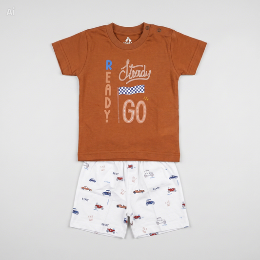 Baby Outfit T-Shirt Short Set_Race