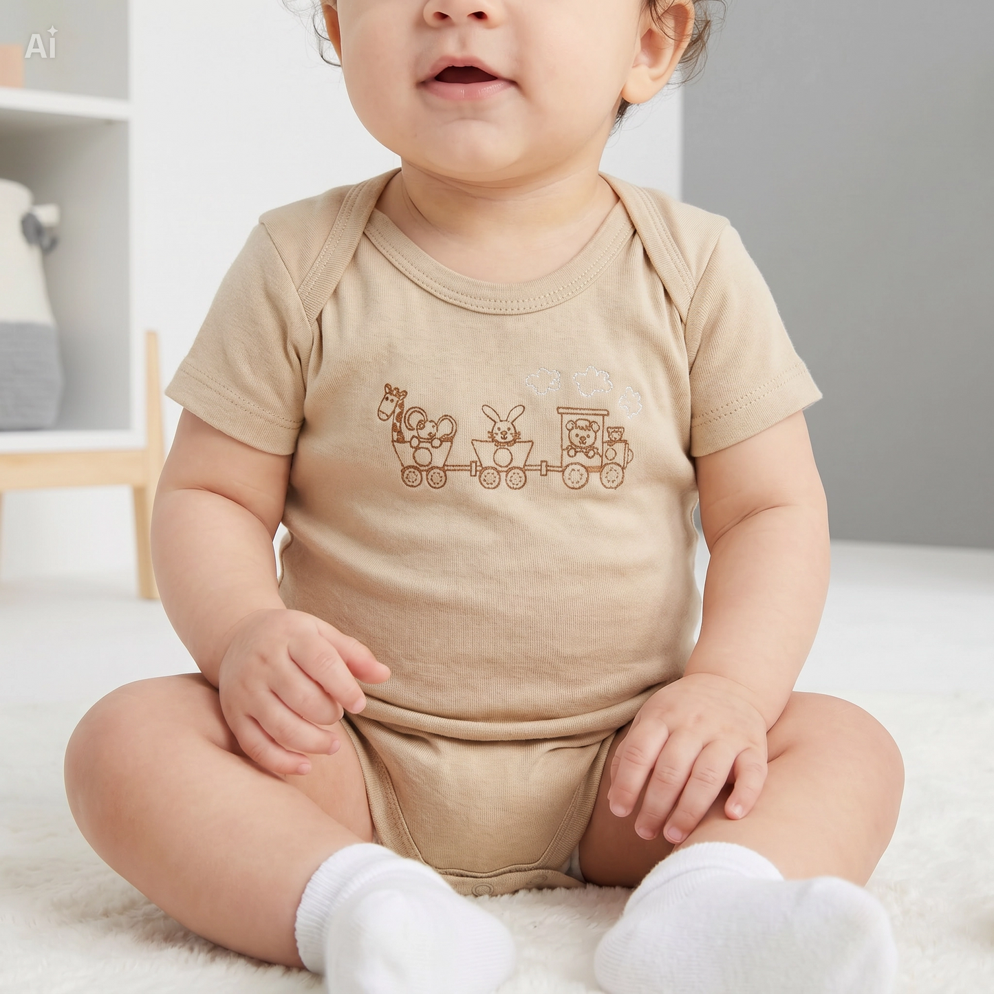 Baby Bodysuit-Pack Of 3Pcs Animal