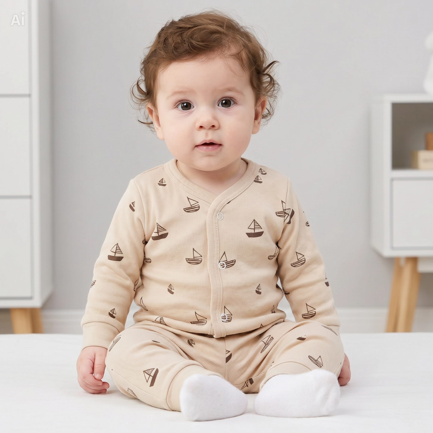 Baby Outfit Set Sailing Ship