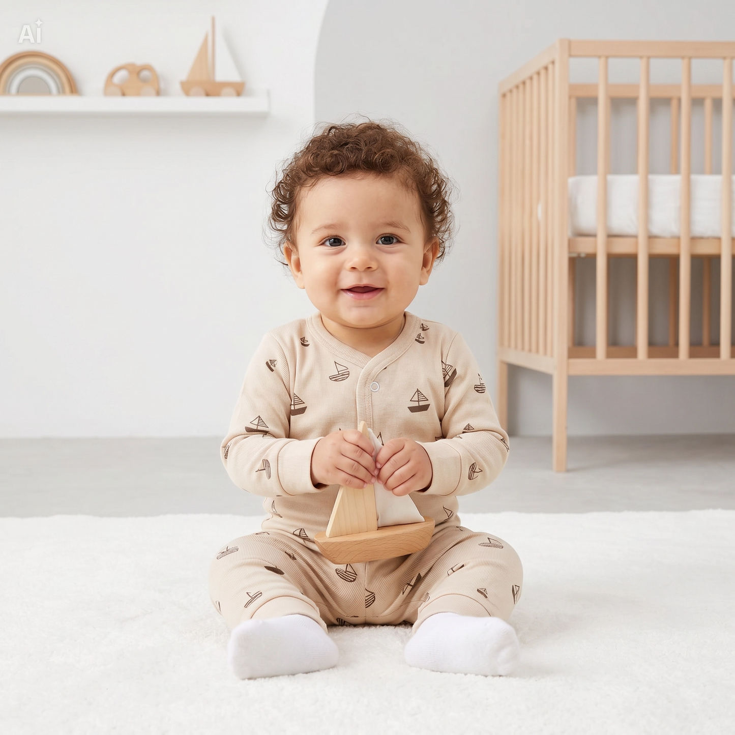 Baby Outfit Set Sailing Ship