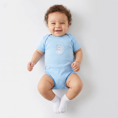 Baby Bodysuit-Pack Of 3Pcs Animal striped