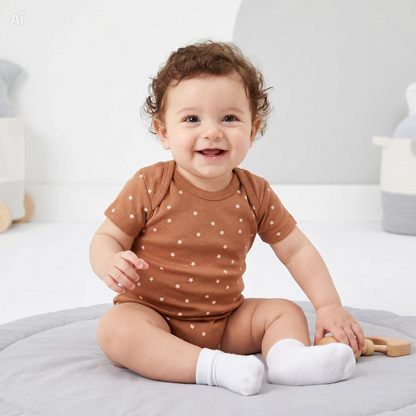 Baby Bodysuit-Pack Of 3Pcs Bear Ship