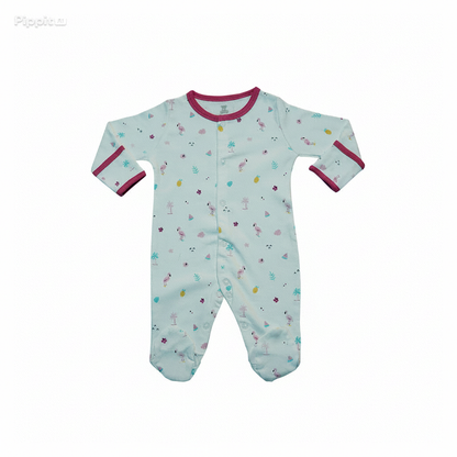 Baby Bodysuit-Pack Of 3Pcs Flamingo Party