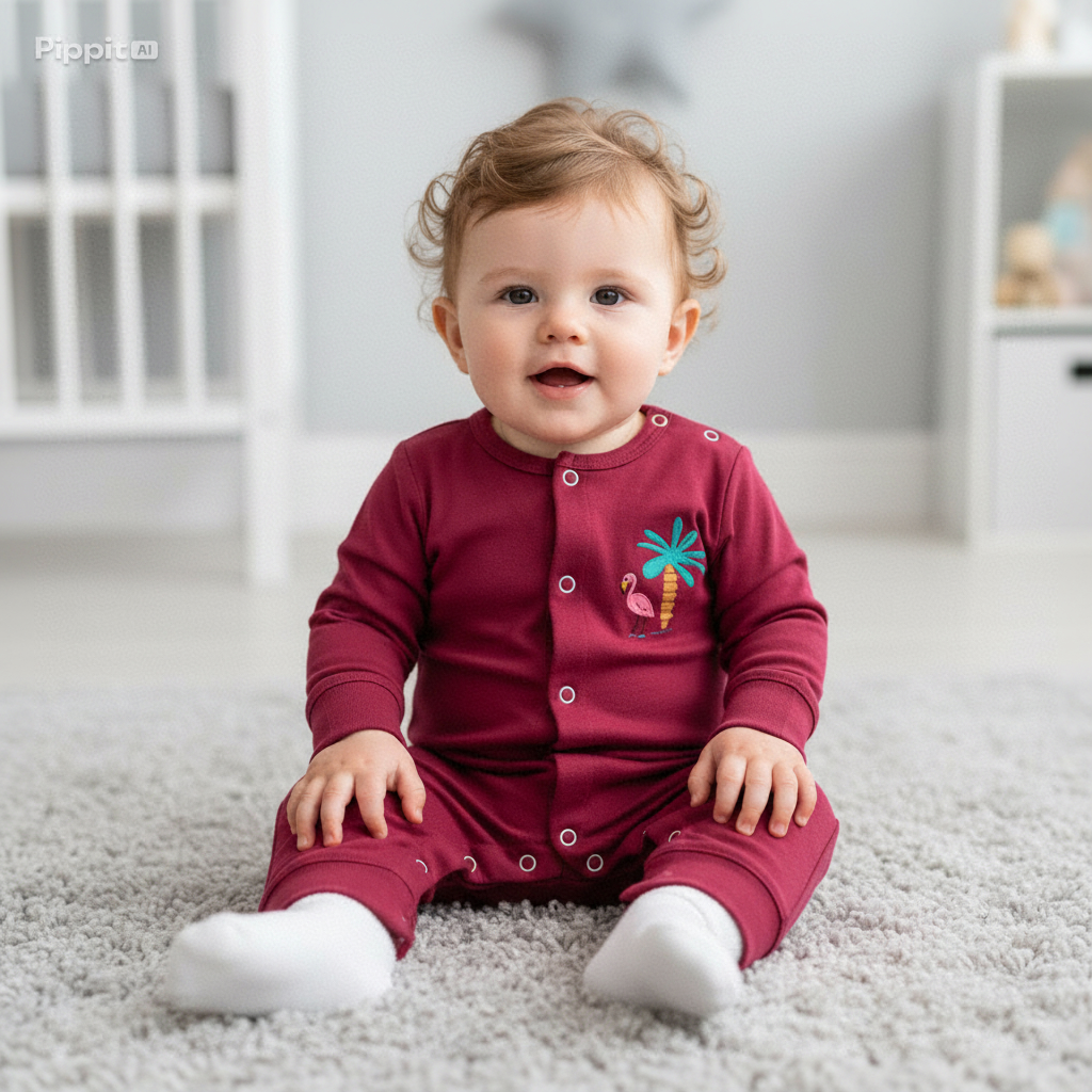 Baby Bodysuit-Pack Of 3Pcs Flamingo Party