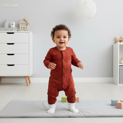 Baby Full Romper-Pack Of 3Pcs Animal Safari