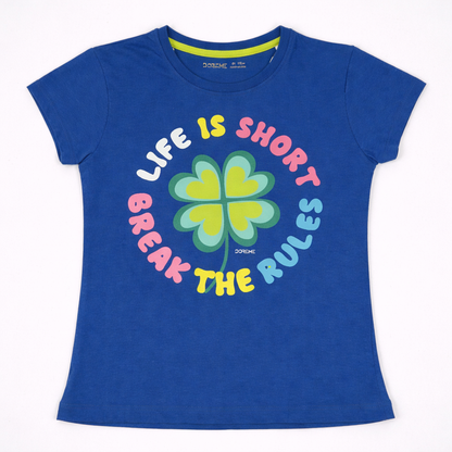 Girls Graphic Tshirt- Life